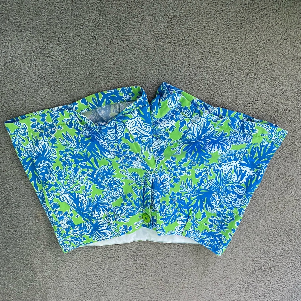 Lilly Pulitzer blue and green short
